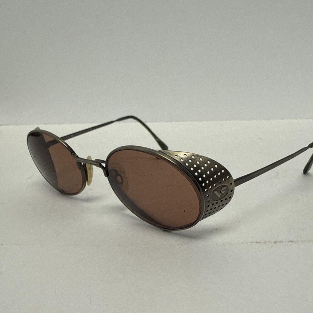 Vintage Vogue VO 3153-S Oval Metal Eyeglass Frames Side Shields Made in Italy